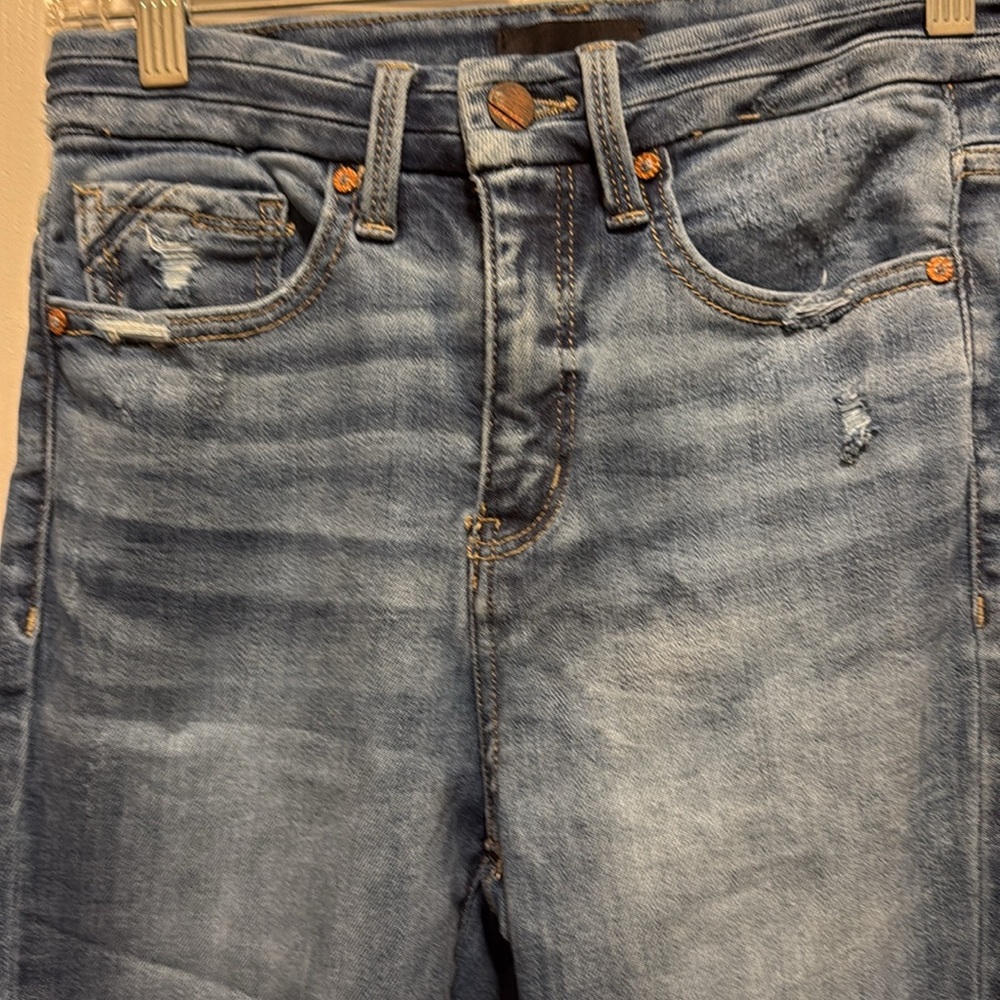Women's Buckle Black Skinny Blue Jeans 27x30 - Picture 2 of 12